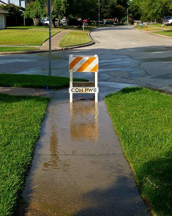 Zone humide dans un jardin révélant une fuite sur canalisation enterrée