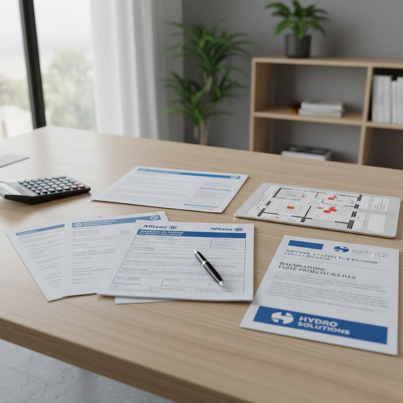 Exemple de rapport professionnel de recherche de fuite pour assurance