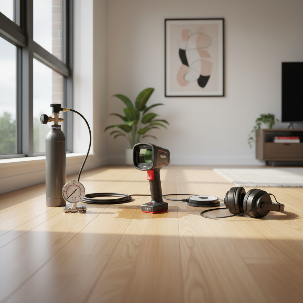 Équipement de détection de fuite utilisé à Saint-Denis