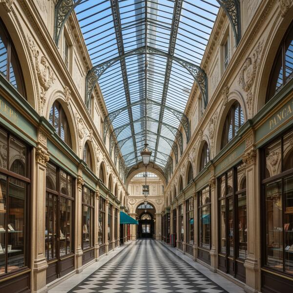 Passage des Panoramas à Paris 2ème - Zone d'intervention Alex Recherche de Fuite
