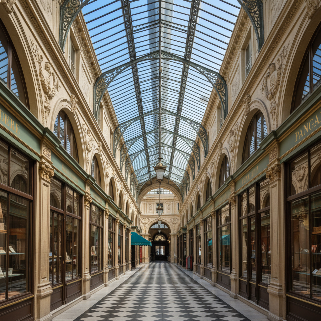 Passage des Panoramas à Paris 2ème - Zone d'intervention Alex Recherche de Fuite